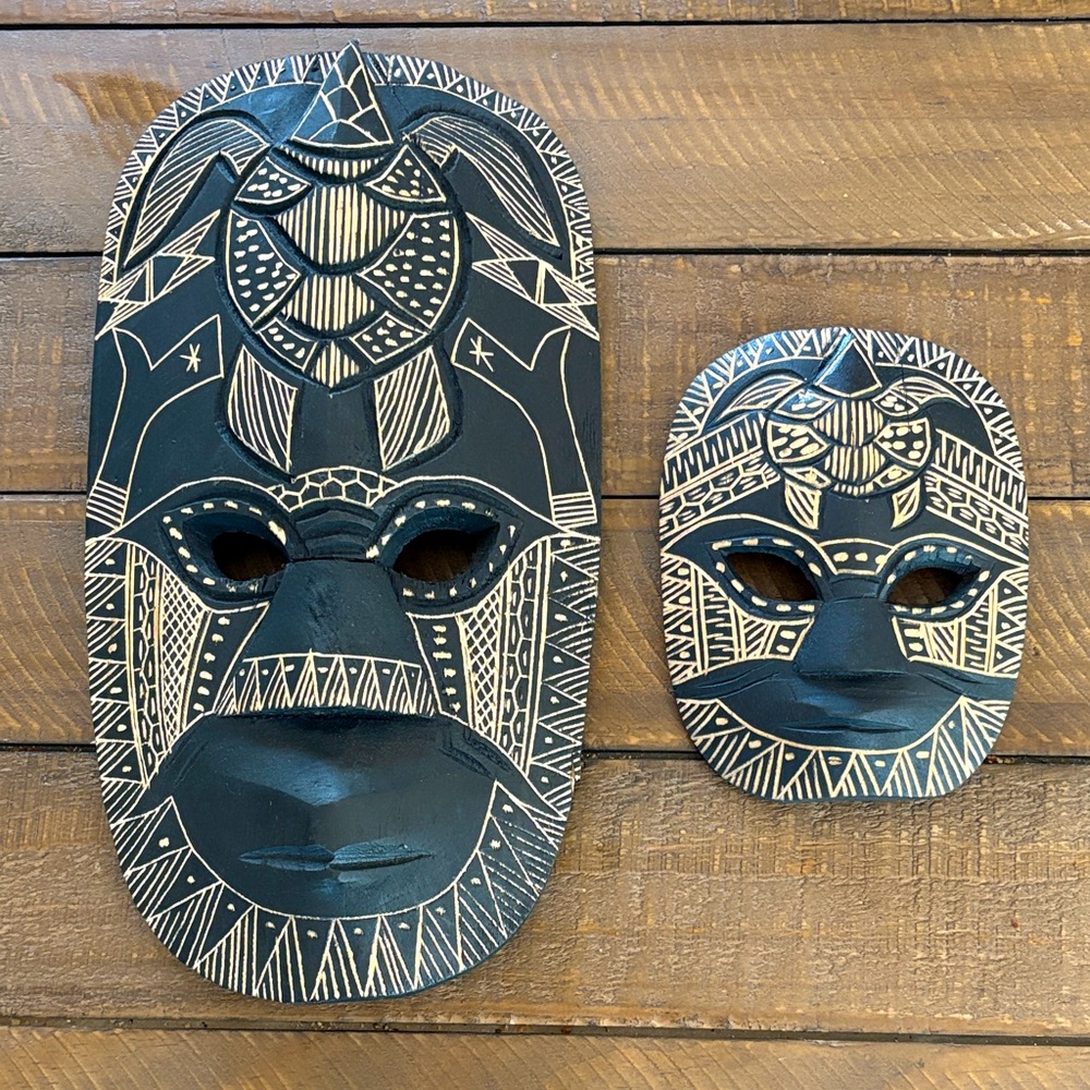 Black & Tan Tribal Masks